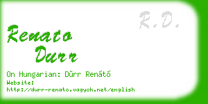 renato durr business card