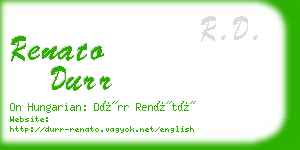 renato durr business card
